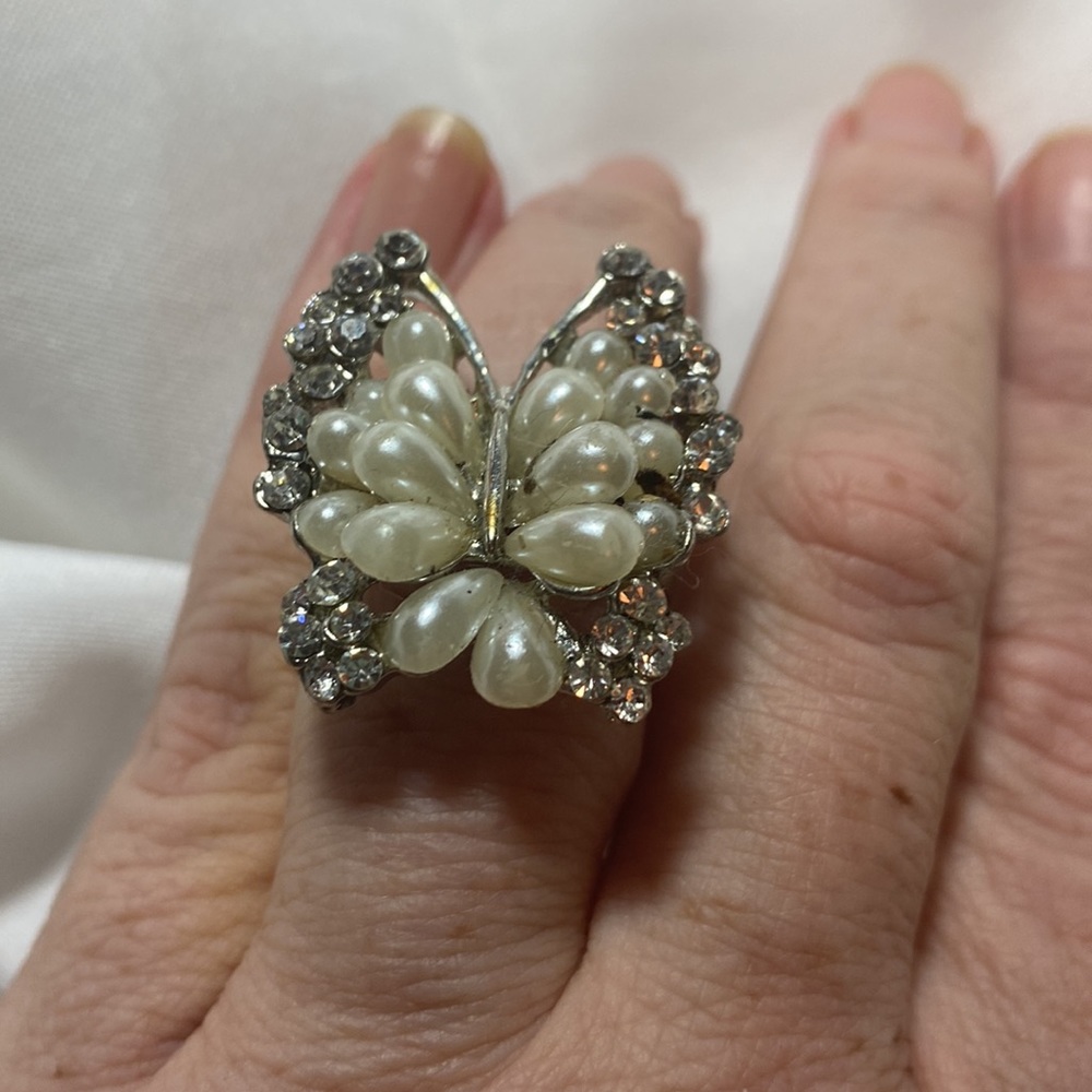 Butterfly adjustable ring - Picture 3 of 3